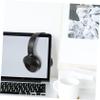 POPETPOP Portable Over Ear Headset with Noise Reduction Microphone for Computer and Laptop Wired High Sensitivity Music Headphone with Breathable Comfortable Design Black view 4
