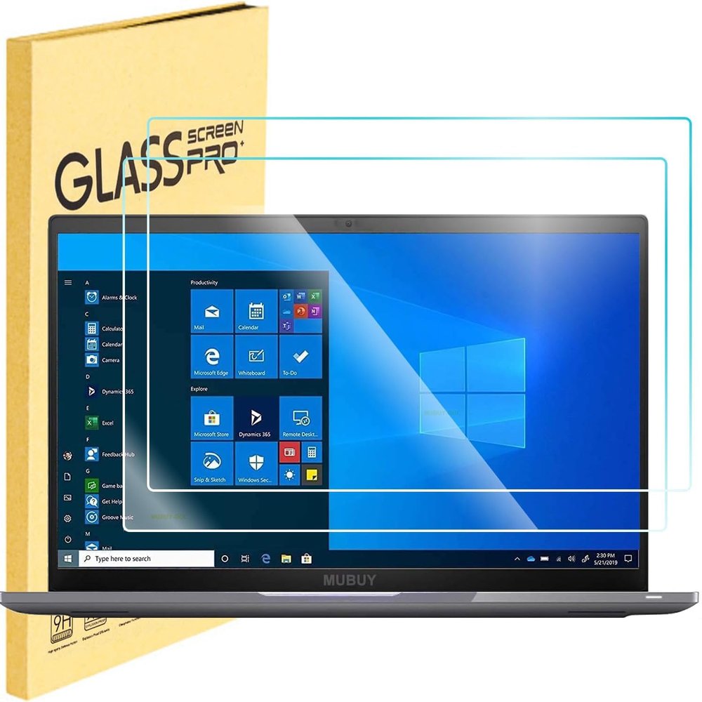2 Pack Tempered Glass Screen Protector for 14 Inch HP/Dell/Lenovo/Acer/Samsung 14" 16:10 Laptop 9H Hardness, Ultra Clear Scratch Resistant Anti-Fingerprint (W 301 x H 188 mm)