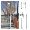 MZZKFC 2 3 Sections Security Camera Pole, 6.6 8.2 9.8 11.5 13.1 14.8 16.4 19.7 FT Segmented Surveillance Stand with Lightning Rod, Security Camera Pole(ligjt Grey,H-13 1/10 ft (4 m)-3 Sections) view 1