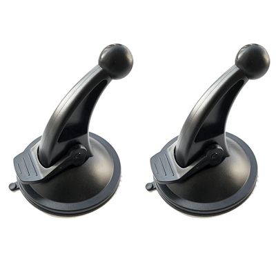 Maxmoral 2PCS Black GPS Windshield Suction Cup Mount Car Wireless Charging Mobile Phone Holder Accessories Ball Head Diameter 17mm