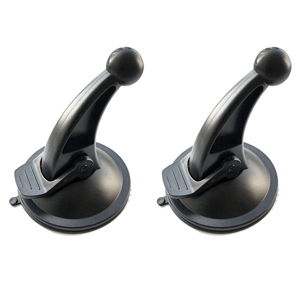 Maxmoral 2PCS Black GPS Windshield Suction Cup Mount Car Wireless Charging Mobile Phone Holder Accessories Ball Head Diameter 17mm