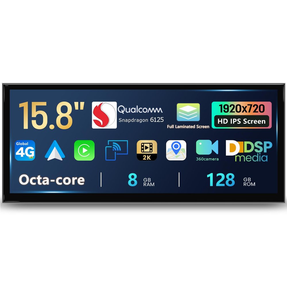 Uckazy 15.8" Android 14 4G GPS CIC 5/7 F10/F11/F01/F02 2009-2012 CarPlay