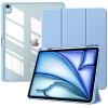 TiMOVO Case for New iPad Air 13 inch (M4/M3/M2-2026/2025/2024) with Pencil Holder, Slim Stand Protective Cover with Clear Transparent Back Shell for iPad Air 13 inch, Auto Wake/Sleep, Sunny Sky Blue view 1