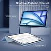 TiMOVO Case for New iPad Air 13 inch (M4/M3/M2-2026/2025/2024) with Pencil Holder, Slim Stand Protective Cover with Clear Transparent Back Shell for iPad Air 13 inch, Auto Wake/Sleep, Sunny Sky Blue view 4