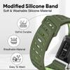 DADO Modified Silicone Sport Replacement Band Compatible with WHOOP 5.0, One, Peak, and Life Fitness Tracker  Breathable, Durable & Comfortable | Not for Whoop Gen 4 (Green, Life/MG) view 2