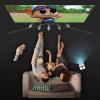 300 Inch 16:9 Portable Foldable Outdoor Movie Projector Screen, Anti-Crease Washable Canvas Projection Screen, with Hooks view 3