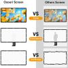 300 Inch 16:9 Portable Foldable Outdoor Movie Projector Screen, Anti-Crease Washable Canvas Projection Screen, with Hooks view 4