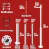 MZZKFC 2 3 Sections Security Camera Pole, 6.6 8.2 9.8 11.5 13.1 14.8 16.4 19.7 FT Segmented Surveillance Stand with Lightning Rod, Security Camera Pole(B,H-19 7/10 ft (6 m)-3 Sections) view 2