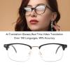 AI Translator Smart Glasses, 150 Languages Real Time Simultaneous Translation, Smart Sunglasses with Built in Mic and Speaker for Traveling view 2
