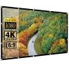 180/200 Inch Outdoor Movie Screen, 4K 16:9 HD Foldable Portable Projector Screen, Washable Wrinkle-Free Home Theater Cinema Screen with 180 Viewing Angle(180inch/400x230cm) view 1