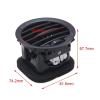 Air Conditioning Vent Black/Chrome A/C Air Vent Cover Outlet Grille for Corsa D All Models 2007-2015 13417363 2201099 Interior Heater view 4