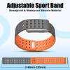 DADO Modified Magnetic Silicone Sport Replacement Band Compatible with WHOOP 5.0, Life/MG, One/Peak, Fitness Life Tracker  Breathable, Sweatproof, Durable & Comfortable (Dark Grey Orange, Life/MG) view 3