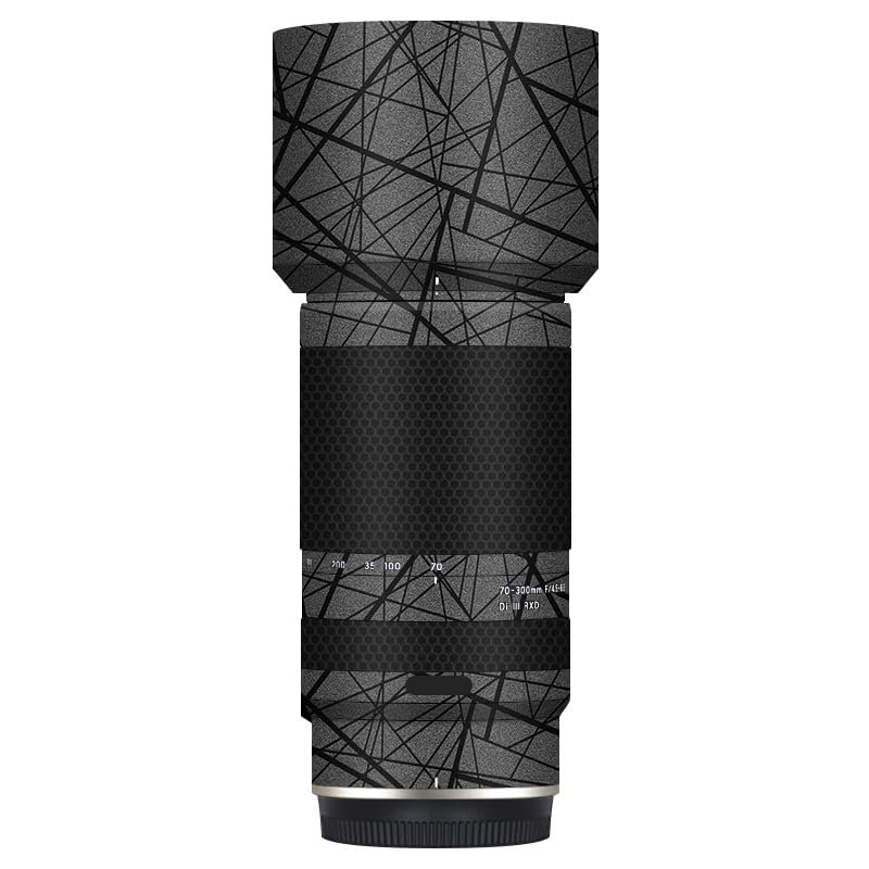 Camera Skin Wrap Lens Skins Protector Anti-Scratch Coat Wrap Cover Sticker for Tamron 70-300mm F4.5-6.3 fit for Nikon Mount 70 300 (Cross Gray)