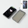 AudioPartner Soft Clear TPU Protective Shell Skin Case Cover and Front Screen Protector Tempered Glass for Hiby R4 (Clear Black and Glass) view 2