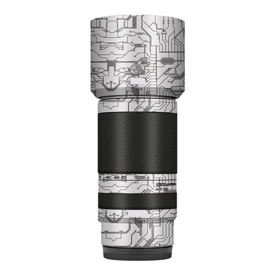 Camera Skin Wrap Lens Skins Protector Anti-Scratch Coat Wrap Cover Sticker for Tamron 70-300mm F4.5-6.3 fit for Nikon Mount 70 300 (Circuit White)