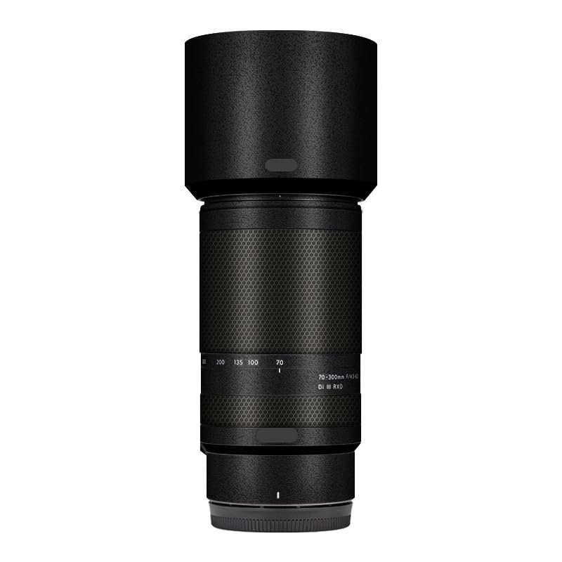 Camera Skin Wrap Lens Skins Protector Anti-Scratch Coat Wrap Cover Sticker for Tamron 70-300mm F4.5-6.3 fit for Nikon Mount 70 300 (Frosted Black)