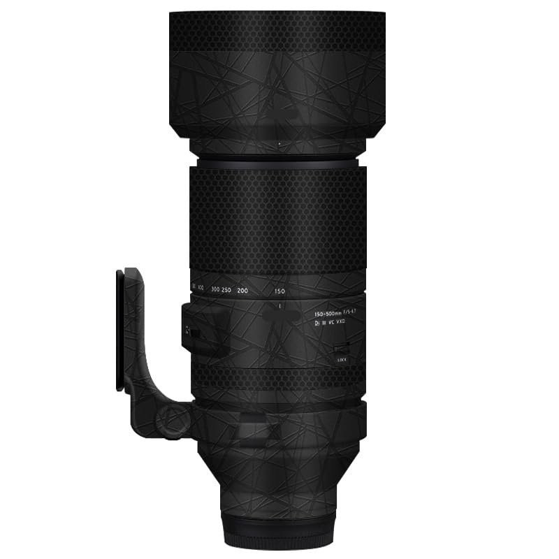 Camera Lens Sticker Coat Wrap Protective Film Body Protector Decal Skin for Tamron 150-500mm F5-6.7 fit for Nikon Z Mount 150 500(Cross Ultra Black)