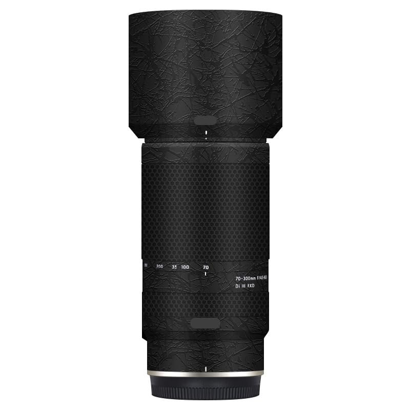 Camera Skin Wrap Lens Skins Protector Anti-Scratch Coat Wrap Cover Sticker for Tamron 70-300mm F4.5-6.3 fit for Nikon Mount 70 300 (Splash Ultra Black)
