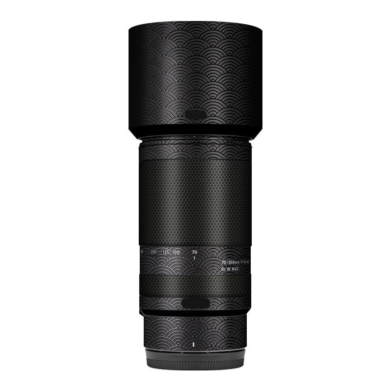 Camera Skin Wrap Lens Skins Protector Anti-Scratch Coat Wrap Cover Sticker for Tamron 70-300mm F4.5-6.3 fit for Nikon Mount 70 300 (Auspicious Clouds Black)