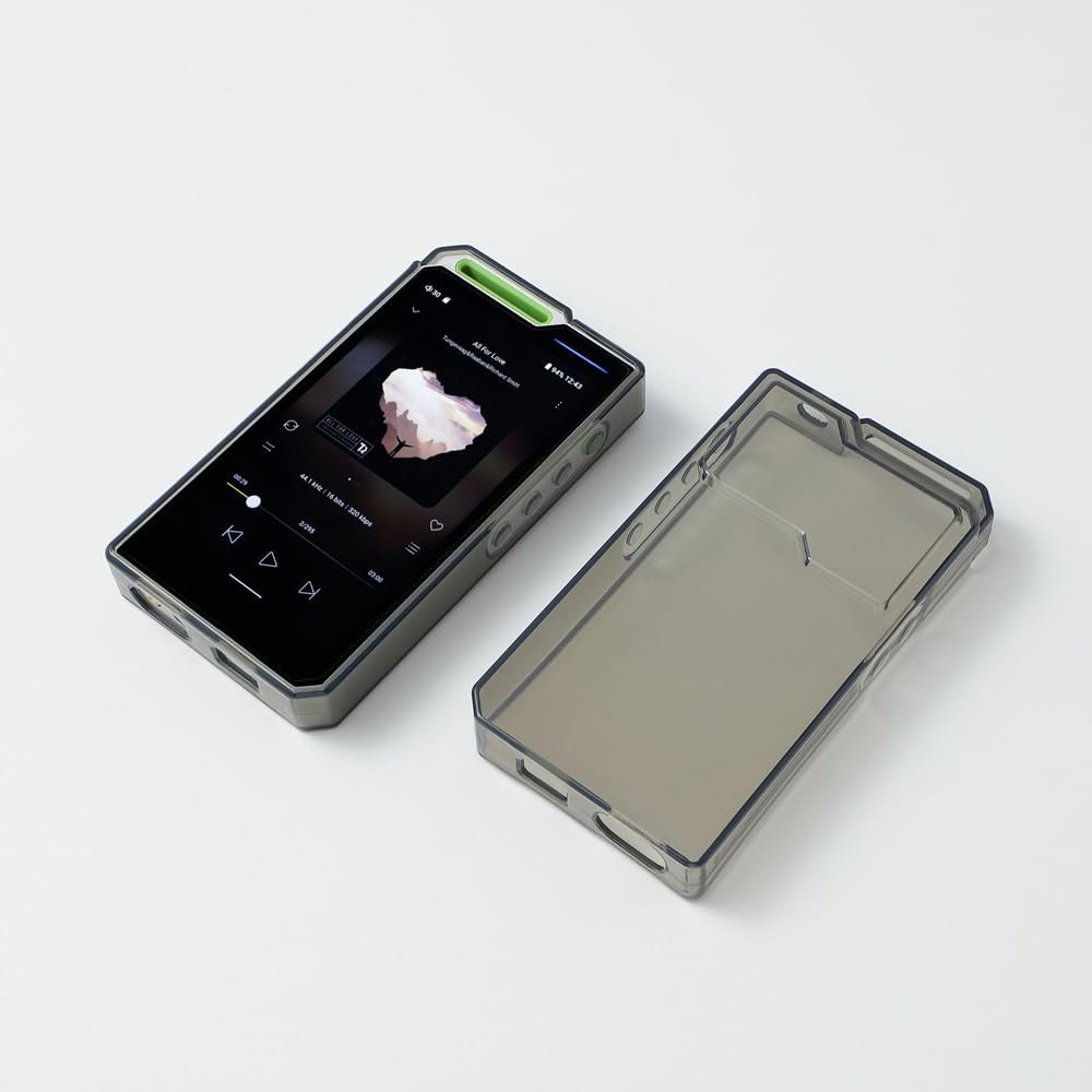 AudioPartner Soft Clear TPU Protective Shell Skin Case Cover for Hiby R4 (Clear Black case)
