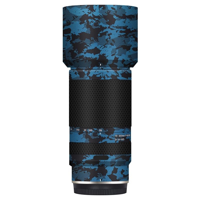 Camera Skin Wrap Lens Skins Protector Anti-Scratch Coat Wrap Cover Sticker for Tamron 70-300mm F4.5-6.3 fit for Nikon Mount 70 300 (Knight Blue)