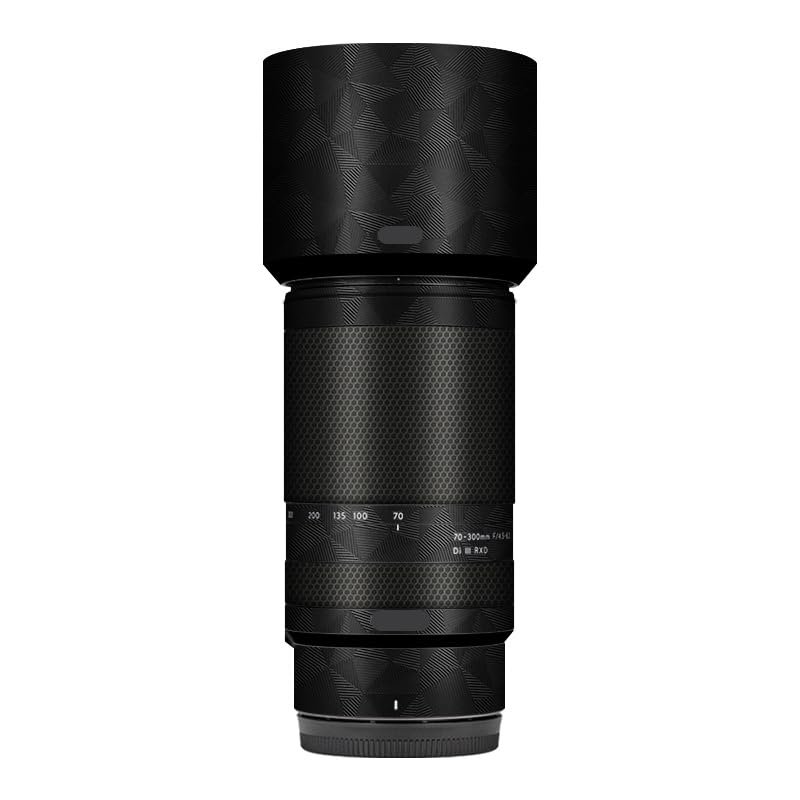 Camera Skin Wrap Lens Skins Protector Anti-Scratch Coat Wrap Cover Sticker for Tamron 70-300mm F4.5-6.3 fit for Nikon Mount 70 300 (Triangle Black)