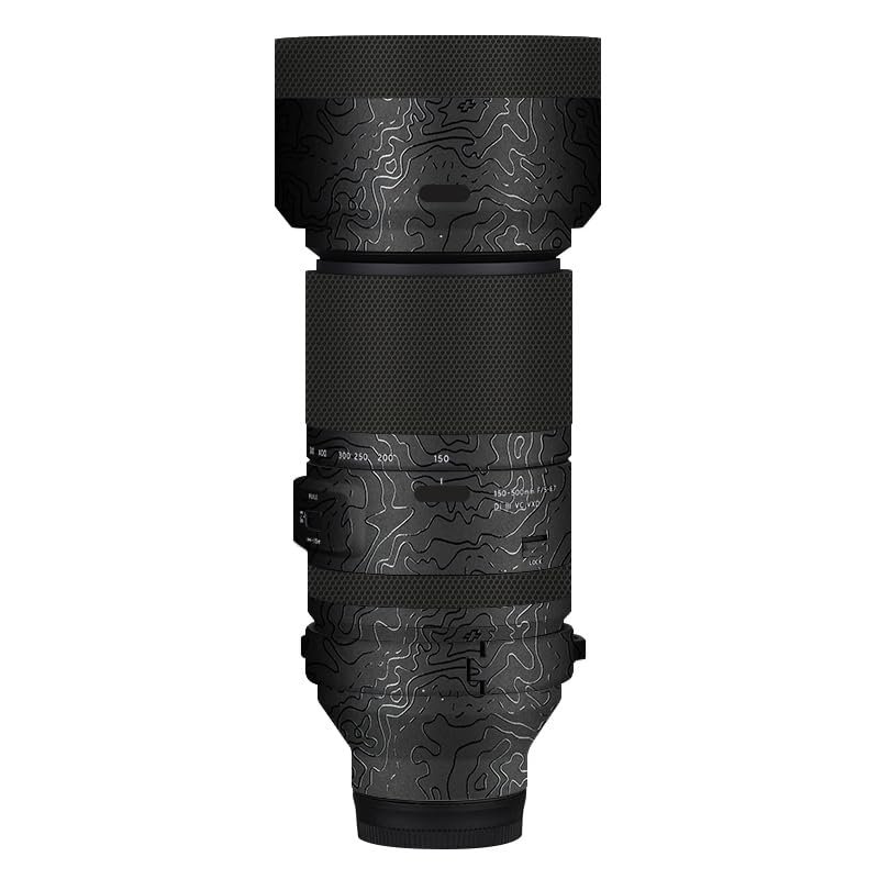 Camera Lens Sticker Coat Wrap Protective Film Body Protector Decal Skin for Tamron 150-500mm F5-6.7 fit for Nikon Z Mount 150 500(Contour Black)
