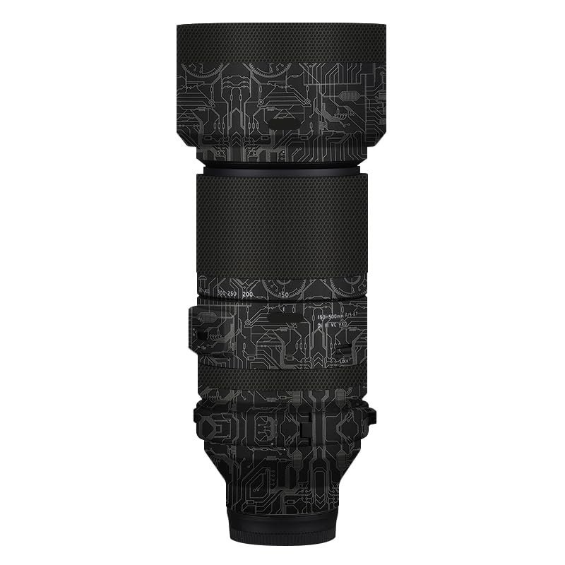 Camera Lens Skin Anti-Scratch Sticker for Tamron 150-500mm F5-6.7 fit for Sony Mount Coat Vinyl Protective Film Decals 150-500 5-6.7(Circuit Titanium)