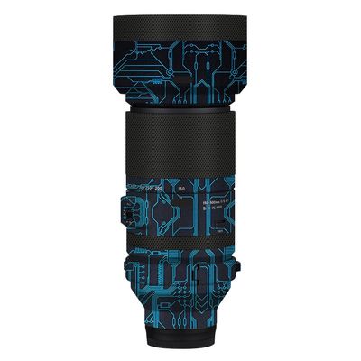 Camera Lens Sticker Coat Wrap Protective Film Body Protector Decal Skin for Tamron 150-500mm F5-6.7 fit for Nikon Z Mount 150 500(Circuit Blue)