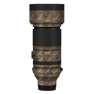 Camera Lens Sticker Coat Wrap Protective Film Body Protector Decal Skin for Tamron 150-500mm F5-6.7 fit for Nikon Z Mount 150 500(Wave Gold)