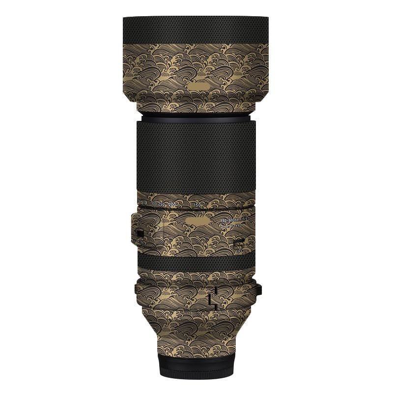 Camera Lens Sticker Coat Wrap Protective Film Body Protector Decal Skin for Tamron 150-500mm F5-6.7 fit for Nikon Z Mount 150 500(Wave Gold)
