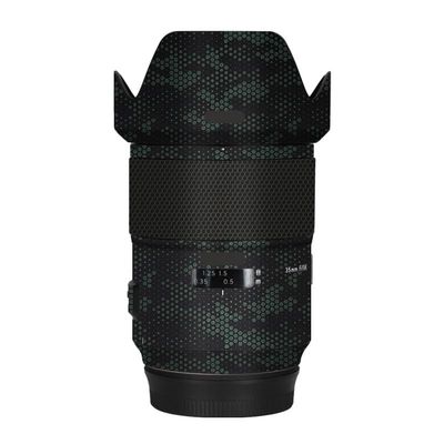 Lens Cap Skin Anti-Scratch Camera Sticker for Tamron SP 35mm F1.4 fit for Canon EF Mount Protective Wrap Film Decal 35 1.4(Mamba Green)