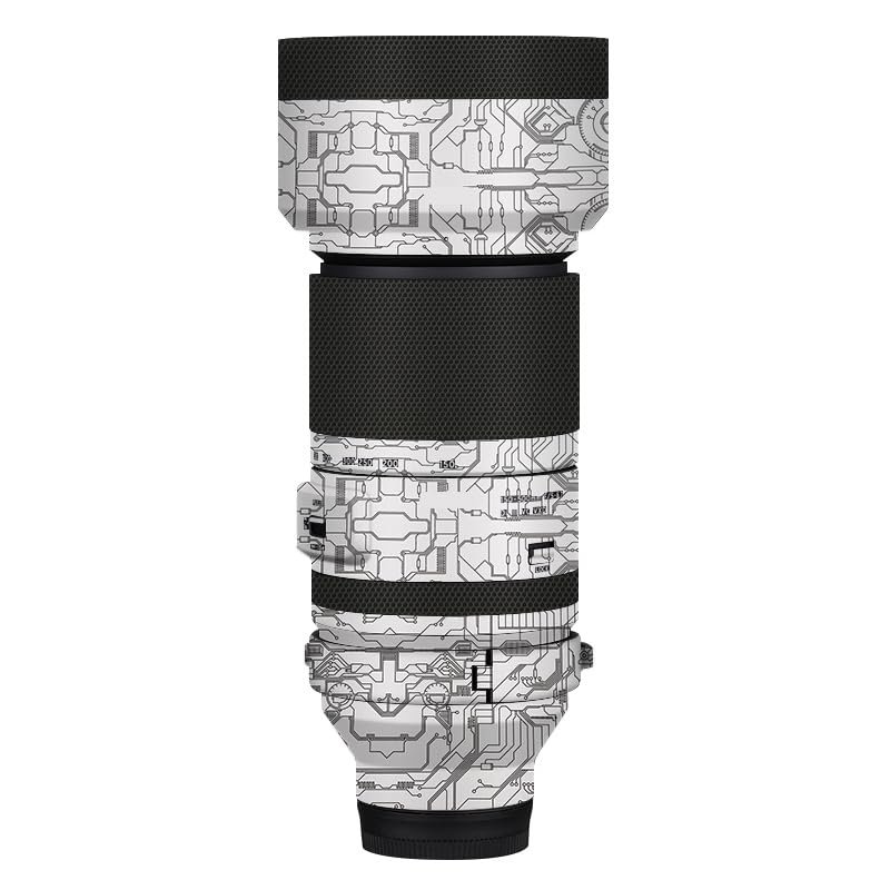 Camera Lens Sticker Coat Wrap Protective Film Body Protector Decal Skin for Tamron 150-500mm F5-6.7 fit for Nikon Z Mount 150 500(Circuit White)