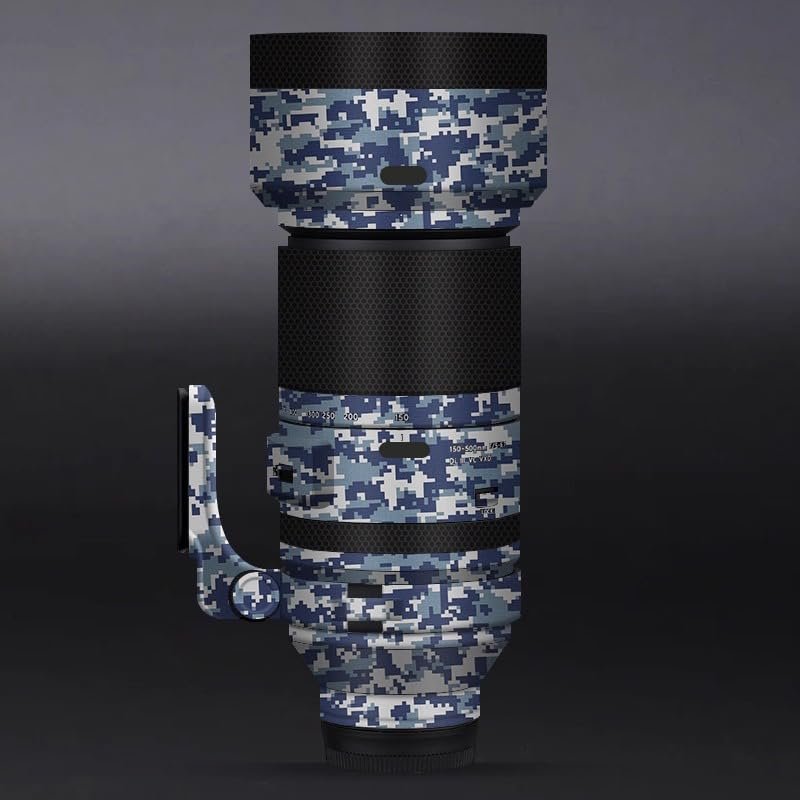 Camera Lens Skin Anti-Scratch Sticker for Tamron 150-500mm F5-6.7 fit for Sony Mount Coat Vinyl Protective Film Decals 150-500 5-6.7(Digital Camo Navy)