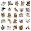 100pcs Cute Cat Stickers | Vinyl Waterproof Kawaii Cat Waterproof Stickers, Luggage, Water Bottles and Decorations view 3