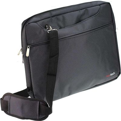 Navitech Black Sleek Water Resistant Travel Bag - Compatible with YOTON 10.5" Two Car DVD Players