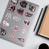 100Pcs Dark Pink Goth Stickers, Gothic Skull Stickers for Adults Mens Teens Girls, Horror Decals for Water Bottle Laptop Luggage Journal view 3