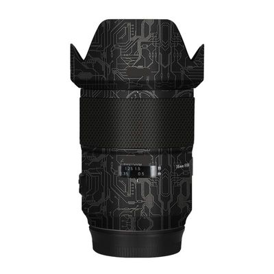 Lens Cap Skin Anti-Scratch Camera Sticker for Tamron SP 35mm F1.4 fit for Canon EF Mount Protective Wrap Film Decal 35 1.4(Circuit Titanium)