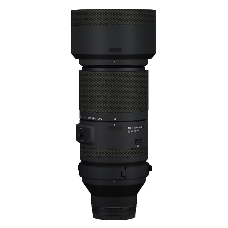 Camera Lens Sticker Coat Wrap Protective Film Body Protector Decal Skin for Tamron 150-500mm F5-6.7 fit for Nikon Z Mount 150 500(Matte Black)