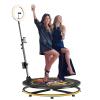 MWE 360 Photo Booth for Parties with Flight Case,Software APP Remote Automatic 360 Spin Camera Video Booth for 1-3 People (22.5in) view 1