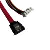 QQEURZSF 7+15 22pin SATA SSD HDD Hard Disk Drive 7Pin SATA Data + 4Pin Female FDD Floppy Power Supply Cable view 4