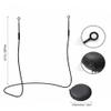 Dytole 2-Pack Silicone Earplug Lanyard, Anti-Lost Neck Cord with Removable Connectors (White & Black) Bluetooth Headset view 3