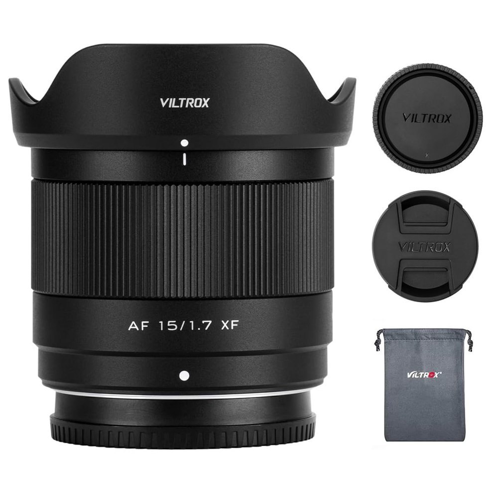 VILTROX 15mm f/1.7 F1.7 X-Mount APS-C Auto Focus Lens for Fujifilm Cameras,Large Aperture Camera Lens for Fuji X-T5 X-T4 X-T30 II X-S10 X-T200 X-T30 X-T20 X-H1 X-H2 X-T3 X-T100 X-PRO2 X-H1 X-E3
