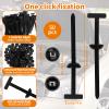 50PCS Heavy Duty Nylon Universal Cable Tie Buckle Self-Locking Nylon Zip Ties | Universal Cable Tie Buckle Holder | UV Resistant & Weatherproof Black Zipties for Automotive Repair DIY Fastening Tools view 2