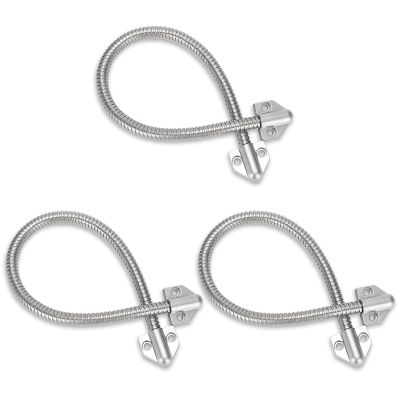 Door Loop Power Transfer, 3PCS Door Wire Flex Conduit Flexible Gooseneck Door Cable Protector Stainless Steel Exposed Mounting Sleeve for Access Wire Protector Control System Video Line Lock