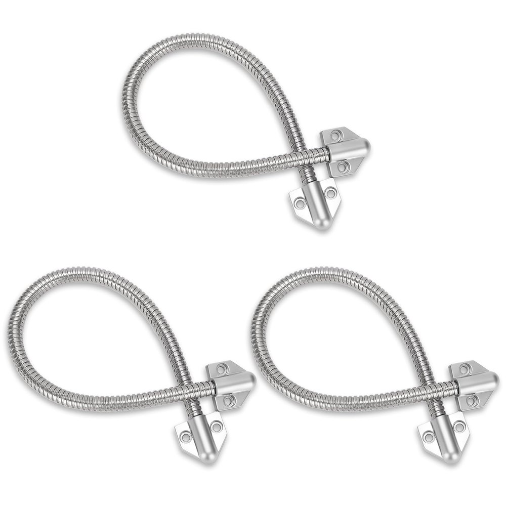 Door Loop Power Transfer, 3PCS Door Wire Flex Conduit Flexible Gooseneck Door Cable Protector Stainless Steel Exposed Mounting Sleeve for Access Wire Protector Control System Video Line Lock
