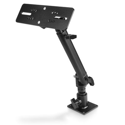 Bzcovac Marine Electronic Mount, Fish Finder Bracket, Anodized Aluminum Monitor Mount with 350 Swivel, Adjustable Height, Easy to Install, Mounting Plate Fits Most Monitors