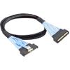 cablecc MCIO PCI-E 16x 124Pin PCI-E 5.0 Mini Cool Edge IO STR Male to MCIO 124Pin Male Extender Cable 50cm with Pull Tab view 1
