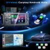 4G+64G Android 15 Car Stereo for Ford Focus 2005-2007 for Transit 2005 for Fiesta C-max Escape with Wireless Carplay Android Auto, 7 Inch Touch Screen GPS Bluetooth 5.0/EQ/SWC/Backup Camera view 3
