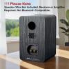 Saiyin Passive Bookshelf Speakers 40W2 Power, 5" Woofer & 20mm Silk Dome Tweeter Stereo Speakers, Enhanced Vocal Clarity, 4 , Passive Speakers for Home Audio, Receiver or Amplifier Required view 2